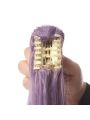 Game Genshin Impact Keqing Mixed Purple Ponytail Cosplay Wigs