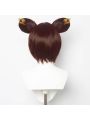 Game Genshin Impact Xinyan Mixed Brown Cosplay Wigs