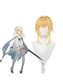 Game Genshin Impact Ying Blonde Short Straight Cosplay Wigs
