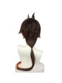 Game Genshin Impact Zhongli Brown Gradient Long Cosplay Wigs