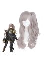 Game Girls Frontline UMP45UMP9 Brown Ponytail Linen Curls Cosplay Wigs