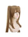 Game Girls Frontline UMP45UMP9 Brown Ponytail Linen Curls Cosplay Wigs