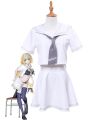 Fate/Grand Order Fate Go Jeanne d'Arc White Uniform Cosplay Costumes