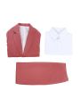 WotaKoi Love is Hard for Otaku Narumi Momose Pink Suits for Women Cosplay Costume