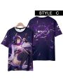 Genshin Impact Baal Raiden Shogun T-shirt Cosplay Costume