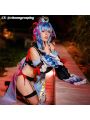 Genshin Impact Ganyu Little Zombie Sexy Halloween Cosplay Costume