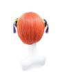 Gintama Kagura 30CM Orange Anime Cosplay Wig 