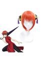 Gintama Kagura 30CM Orange Anime Cosplay Wig 