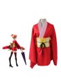 Gintama Kagura kimono Female Cosplay Costume 
