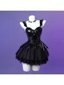 Halloween Sexy Dress Black Daemon Dress For Halloween Cosplay Costume