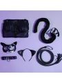 Halloween Cat Girl Dress Black Cosplay Costume