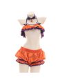 Halloween Cute Pumpkin Bikini Cosplay Costume