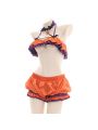 Halloween Cute Pumpkin Bikini Cosplay Costume