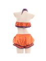 Halloween Cute Pumpkin Bikini Cosplay Costume