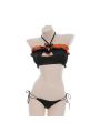 Halloween Pumpkin Bat Sexy Lingerie Cosplay Costume 