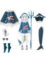 Hololive English Vtuber Gawr Gura Cosplay Costume