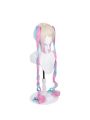 Hololive NEEDY GIRL OVERDOSE KAngel Long Pink Mixed Blue Cosplay Wigs