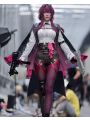 Honkai Star Rail Kafka Wine Red Cosplay Wigs