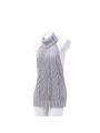 Japanese Grey Backless Sweater Sexy Cosplay Costume