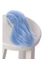  Assassination Classroom Shiota Nagisa Blue Fade White Wig