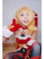 LOL Christmas Jinx Game Cosplay Wigs Long Gloden Woman Wigs