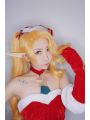 LOL Christmas Jinx Game Cosplay Wigs Long Gloden Woman Wigs