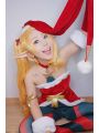 LOL Christmas Jinx Game Cosplay Wigs Long Gloden Woman Wigs