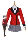 Kakegurui Momobami Kirari Red Uniform Cosplay Costumes