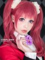 Kakegurui Yumemite Yumemi 100cm Long Pink Straight Cosplay Wigs