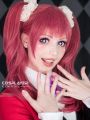Kakegurui Yumemite Yumemi 100cm Long Pink Straight Cosplay Wigs