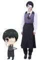 Tokyo Ghoul Kaneki Ken Work Clothes Cosplay Costume