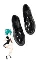 Land of the Lustrous Houseki no Kuni Phosphophyllite Black Anime Cosplay Woman Shoes