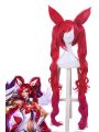 LOL Star Guardian Jinx Red Long Synthetic Cosplay Wigs ZY218