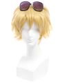 LOL Ezreal Short Golden Game Cosplay Wigs