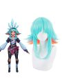 LOL KDA Neeko Cosplay Wigs Bule Mixed Organe Wigs