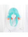 LOL KDA Neeko Cosplay Wigs Bule Mixed Organe Wigs