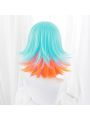 LOL KDA Neeko Cosplay Wigs Bule Mixed Organe Wigs