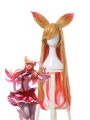 League Of Legends the Nine-Tailed Fox Ahri Long Yellow Mixed Pink Cosplay Wigs