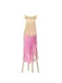 LOL KDA BADDEST Nine Tailed Fox Ahri Blond Mixed Pink Long Cosplay Wigs