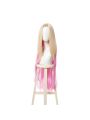 LOL KDA BADDEST Nine Tailed Fox Ahri Blond Mixed Pink Long Cosplay Wigs