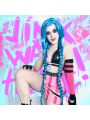 LOL Loose Cannon Jinx Sexy Uniform Made Cosplay Costume