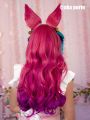 LOL Spirit Blossom Ahri Pink Mixed Long Cosplay Wigs 