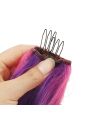 LOL Star Guardian Xayah Pink Mixed Purple Long Cosplay Wigs