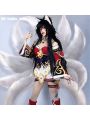 LOL Wild Rift The Nine-Tailed Fox Ahri Cosplay Costume