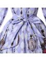 Lolita Long Sleeve Lace Dress Princess Pastoral Style Lolita Costume 