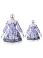 Lolita Long Sleeve Lace Dress Princess Pastoral Style Lolita Costume