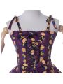 Lolita Summer Strapless Strap Dress Fruit Pattern Lolita Costume