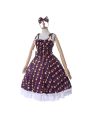 Lolita Summer Strapless Strap Dress Fruit Pattern Lolita Costume