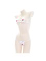 Love Embroidery Bikini Sexy 2 Colors Cosplay Costume
