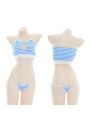 Love Hollow Striped Bikini Cosplay Costume